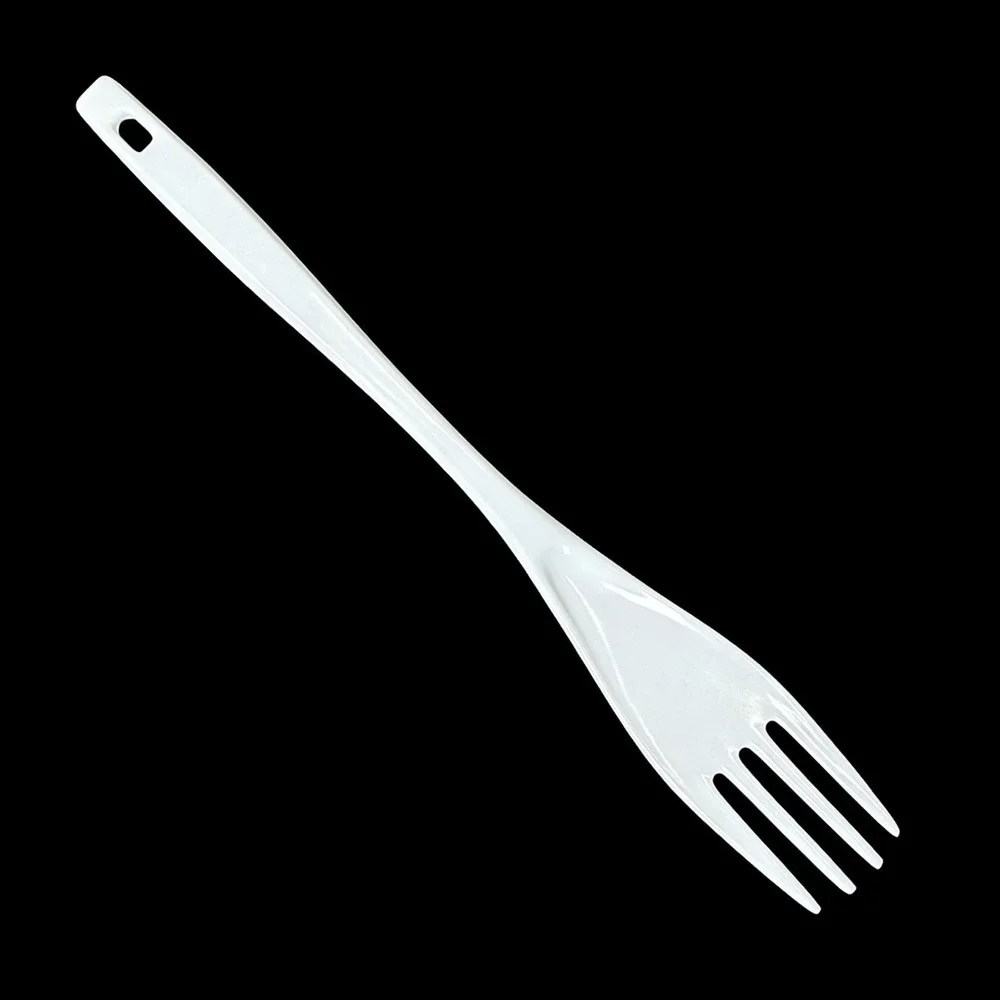 Vintage Melamine Ware Turner Flipper Fork White Taiwan Cg-74 Good Used Condition